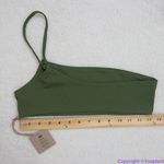 NEW Free People x Toast signature one‎ shoulder bikini top in dark green, L Green Size L Photo 3