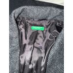 United Colors Of Benetton Benetton Womens Academia Wool Blazer Jacket Small Gray Preppy Career Workwear Photo 6