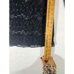 Maurice's Maurice Black Lace Sheer Women Tunic Top 3/4 Sleeve  Layering Boho Chic M Photo 2