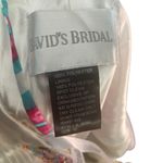 David's Bridal Artsy Corset Satin Beaded Formal Prom Wedding Floor Length Dress Photo 5