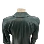 Veronica Beard Hollis Faux Leather Dickey Jacket Blazer Green Size 4 *Flawed Photo 10