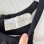 A.L.C. Black Gray Draped Halter Neck Shift Mini Dress Elegant Party Dress Size M Size M Photo 3