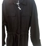 Good American  DENIM BELTED‎ JUMPSUIT WOMENS SIZE 2 BLACK Photo 2