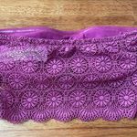 Hollister Magenta Strapless Lace Bandeau NWOT Photo 1
