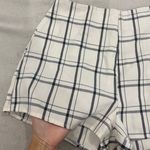 Pretty Little Thing White Grid Shorts Size 4 Photo 1