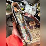 Patricia Nash Authentic  Floral Leather Flap snap card/Phone crossbody Photo 8