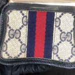 Gucci GG Supreme Navy Blue Ophidia Sherry Line Canvas Kiss Lock Coin Purse Photo 11