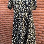 Leopard print saints dress black gold and white Bon Temps Boutique Women's XL Photo 0