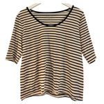 Loft  Vintage soft striped crewneck top size large Photo 0
