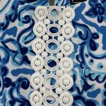 JH Blue and White Lace Applique Sheath Sleeveless Colorful Dress Women's size 4 Photo 3