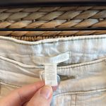 Eileen Fisher  Mid-Rise White Slim Leg Raw Hem Ankle Jeans, 4 Photo 3