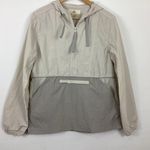 Thread & Supply Quarter Zip Windbreaker Size Medium Gray Photo 0