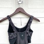 Lululemon Womens Tank Run Times Gray Black Attached Sports Bra Size 4 Photo 5
