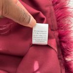 Gilli Burgundy Feather Trim Shift Dress Size Medium Red Photo 11