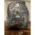 Disney NWT WondaPOP Vegan Leather  Mini Backpack VILLIANS Cruella Deville Black Photo 1