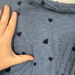 Love by Gap Blue Heart Loungewear Button Down Pajama Top Valentine’s Day Cozy M Size M Photo 3
