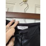 Aritzia  Babaton Command Crop Pants Black Vegan Leather Size 0‎ Photo 2