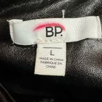 BP . Nordstrom Faux Imitation Leather Black Leggings Large Photo 4