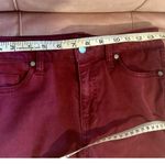 Liverpool The Skinny Jeans Womens Size 2/26 Berry Red Stretch Denim Pant Photo 10