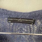 Peruvian Connection Pointelle Knit Sheer Sweater Dress in Size XL Photo 2