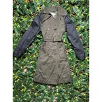 Altuzarra x Target Olive Green Black Belted Trench Coat Size Small Photo 2