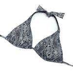 Gideon Oberson Paisley Snake Skin Halter Bikini Top Black Size undefined Photo 2