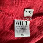 WILT USA Slub Jersey T Shirt V Neck Flutter Sleeves Dress Women’s X Photo 2