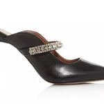 Kurt Geiger BLACK Duke Embellished High Heel Mules, Size EU 39 EXCELLENT! Photo 3