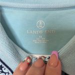 Lands' End  Blue Floral Polo Photo 4