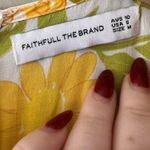 Faithfull the Brand  Jean-Marie Yellow Floral Midi Dress Size 6/M Photo 6