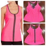 Avia  pink and gray strappy back active tank size large Photo 1