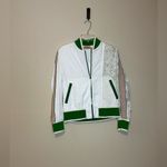 No. 21 Lace Sleeve Sport‎ bomber jacket Size 40 Size 4 Green Photo 1