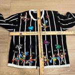American Vintage Vintage Jack B Quick Novelty Cheerleader Football Embellished Cardigan Size PL Photo 5