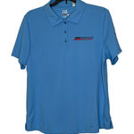 Cutter and Buck Polo Shirt Size Large Blue Grand Sport Logo DryTec Womens SS Photo 0