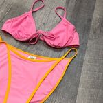 Wild Fable Malibu Bikini Swimsuit  NEW High Cut Swim Bottom M & Underwire Top S Photo 1