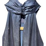 Cinq à Sept Alexander Halter Full Length Gown Size 4 in Navy Photo 4