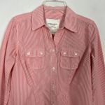 American Eagle  Women's Striped Button Down Shirt Size Small Photo 2