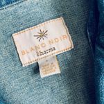Blanc Noir Vintage Kharma dirt washed suede whipstitch bell sleeve denim jacket Photo 5