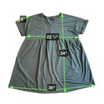 Hudson Gray  Sage Green/Gray Pullover V-Neck Mini Dress Size XL Photo 6