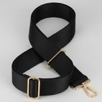 Adjustable Classic Black Crossbody Strap Photo 0