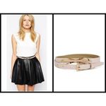 Ted Baker 💕💕 Pink Rose Gold Skinny Bow Belt Photo 1