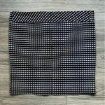 Trina Turk Navy Cream Mini Skirt Women's 6 100% Cotton Lunch Pockets Holiday Photo 1