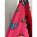 Steve Madden Y2K Medium Hot Pink Satin Butterfly Slip Dress Photo 3