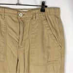 Anthropologie Beige Khaki High Rise Cropped Cargo Utility Pants 10 Photo 3