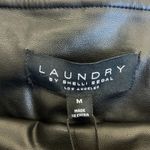 Laundry by Shelli Segal NWT Faux Leather Leggings Womens M Black High Rise Edgy Photo 4