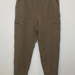 Eddie Bauer Flexion Lined 2.0 Pull On Pants Tan Elastic Fleece Lined NWT Sz 8P Photo 0