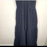 Anthropologie Charlie Holiday Dress Womens Tiered Priscilla Maxi Black Boho Photo 2