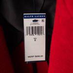 Ralph Lauren Polo‎  Red Black Carlyn Double Breasted Belted Wool Coat SZ. 0  NWT Photo 9