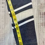 Zyia  Light N Tight Blue Melange White Mesh Stripe Leggings. Size Small. Photo 9