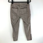 White House | Black Market Jeans The Skinny Ankle Embroidered Zipper Brown 4 Photo 2